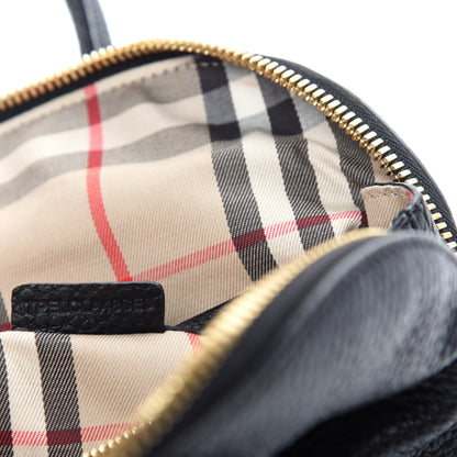 Burberry London Grainy Calfskin Small Greenwood Bowling Bag Black 10 of 11