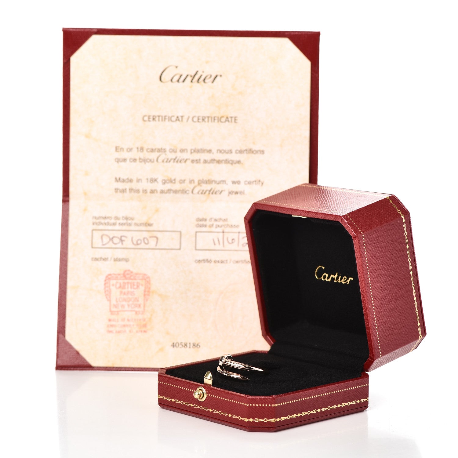 Cartier 18K Pink Gold Juste Un Clou Ring 55 7.25 5 of 5