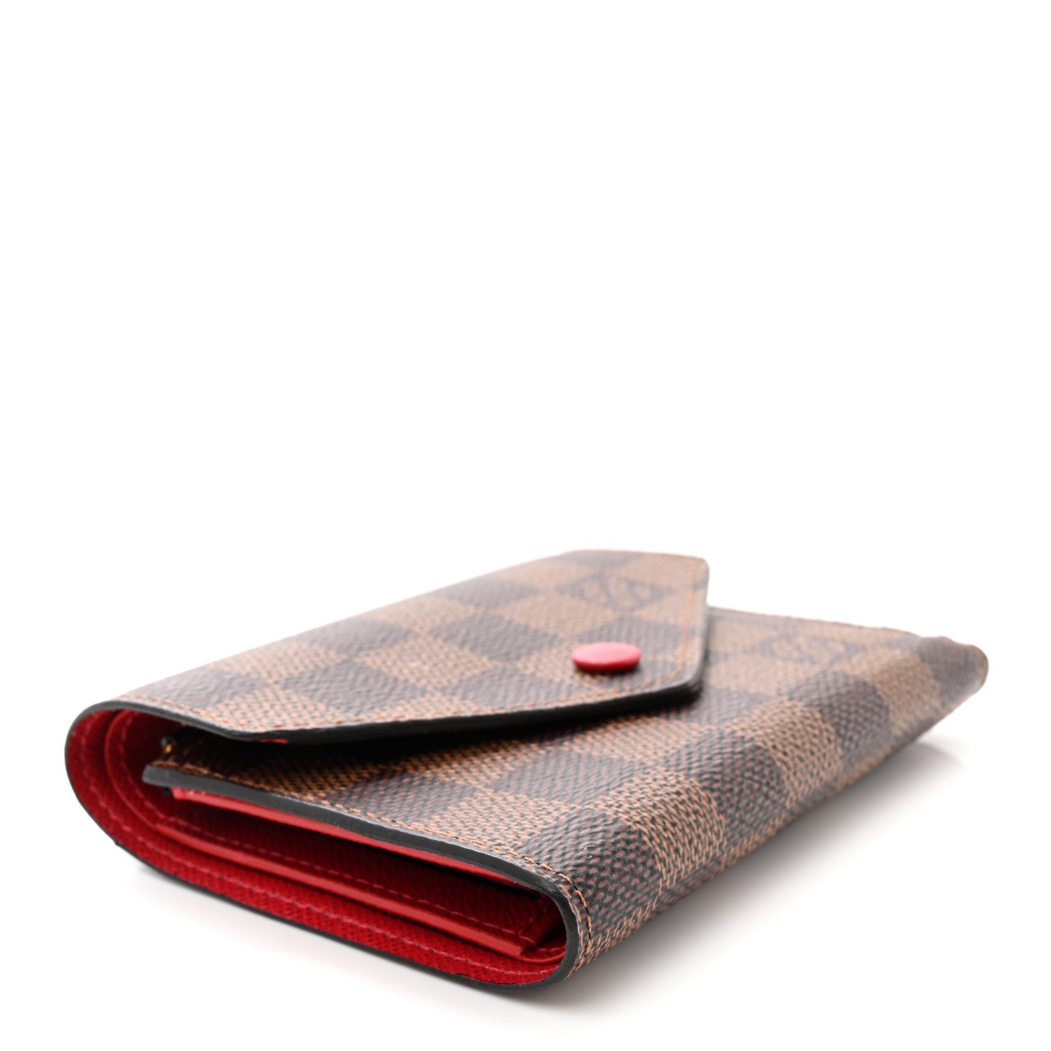 Louis Vuitton Damier Ebene Victorine Wallet Cherry 4 of 9