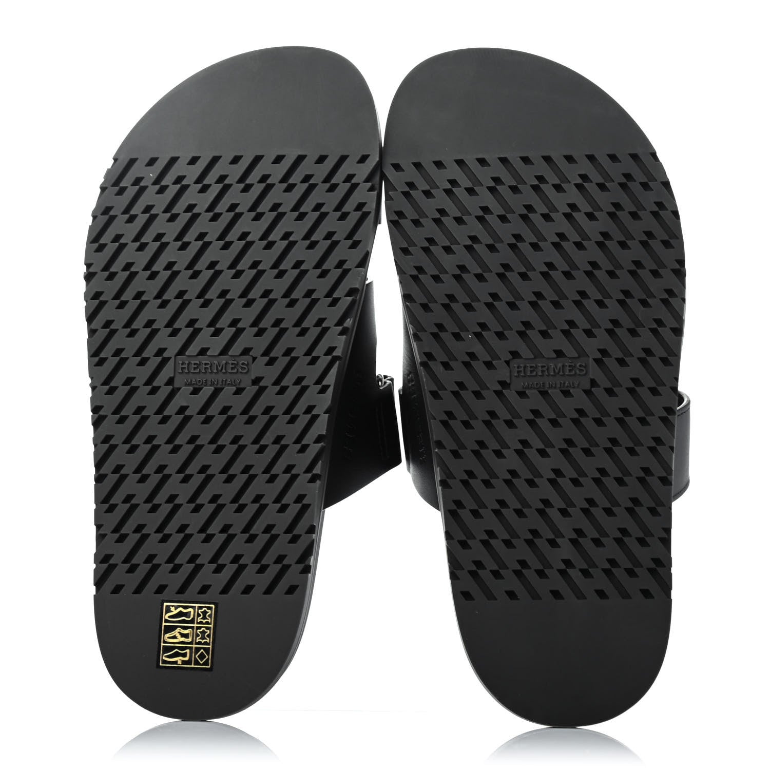 Hermes Calfskin Womens Chypre Sandals 36 Black 4 of 4