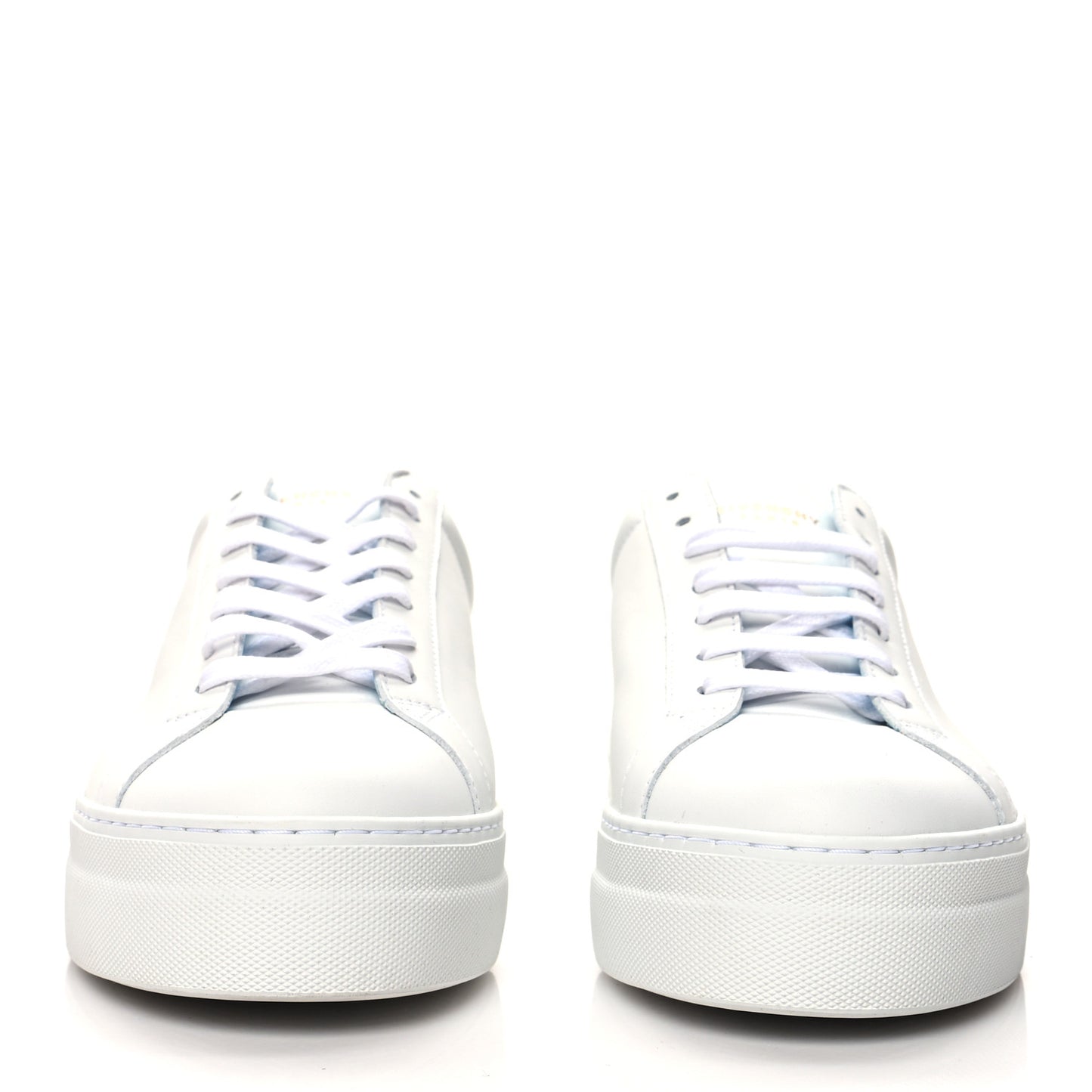 Calfskin Metallic Womens Urban Street Sneakers 40 White Blue