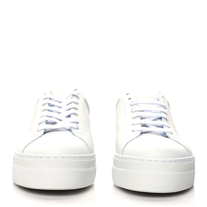Givenchy Calfskin Metallic Womens Urban Street Sneakers 40 White Blue 2 of 7