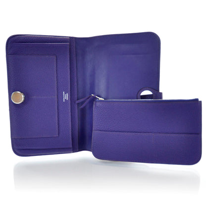 Hermes Togo Dogon Combined Wallet Iris 5 of 10