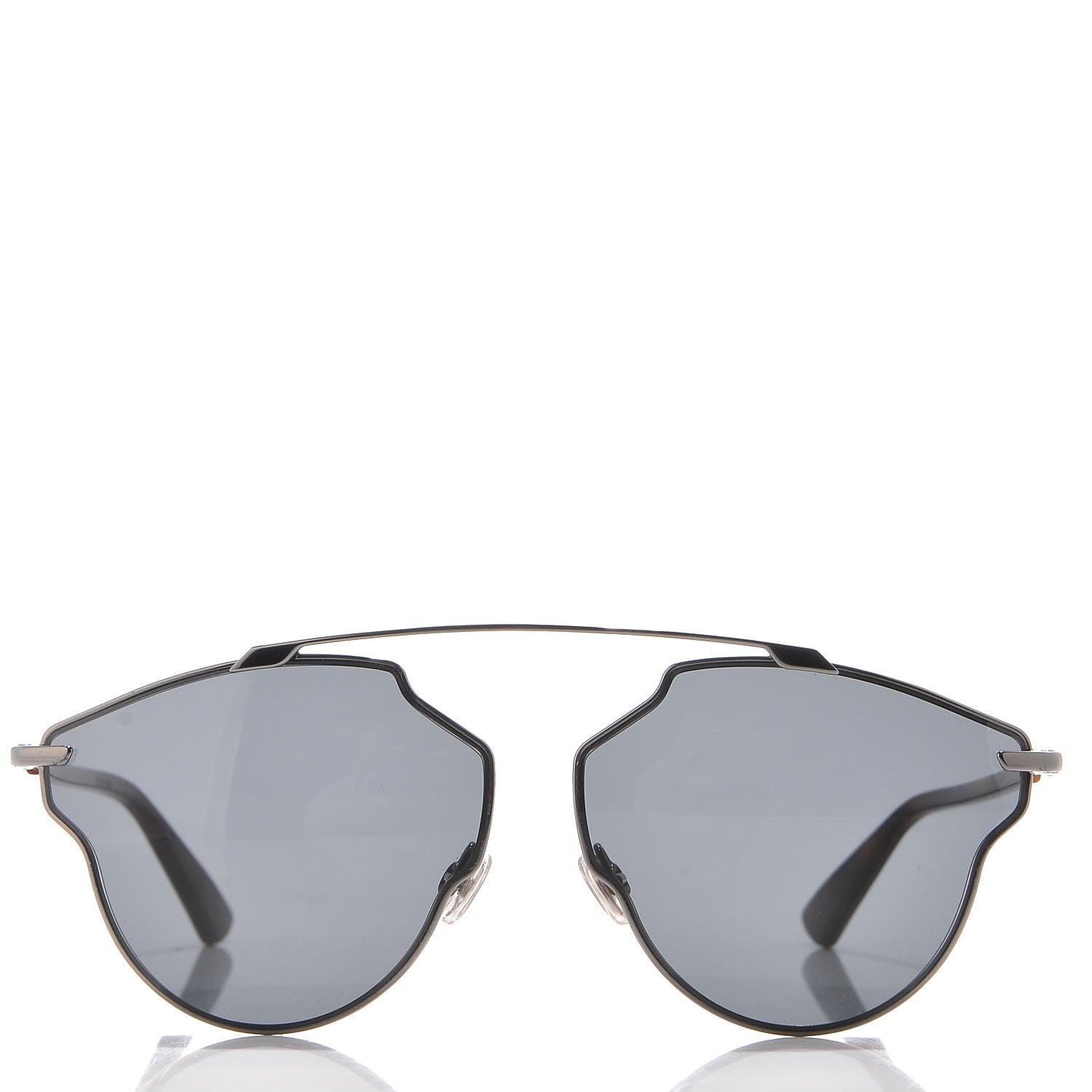 Christian Dior So Real Pop Sunglasses Dark Ruthenium Grey Havana 2 of 9