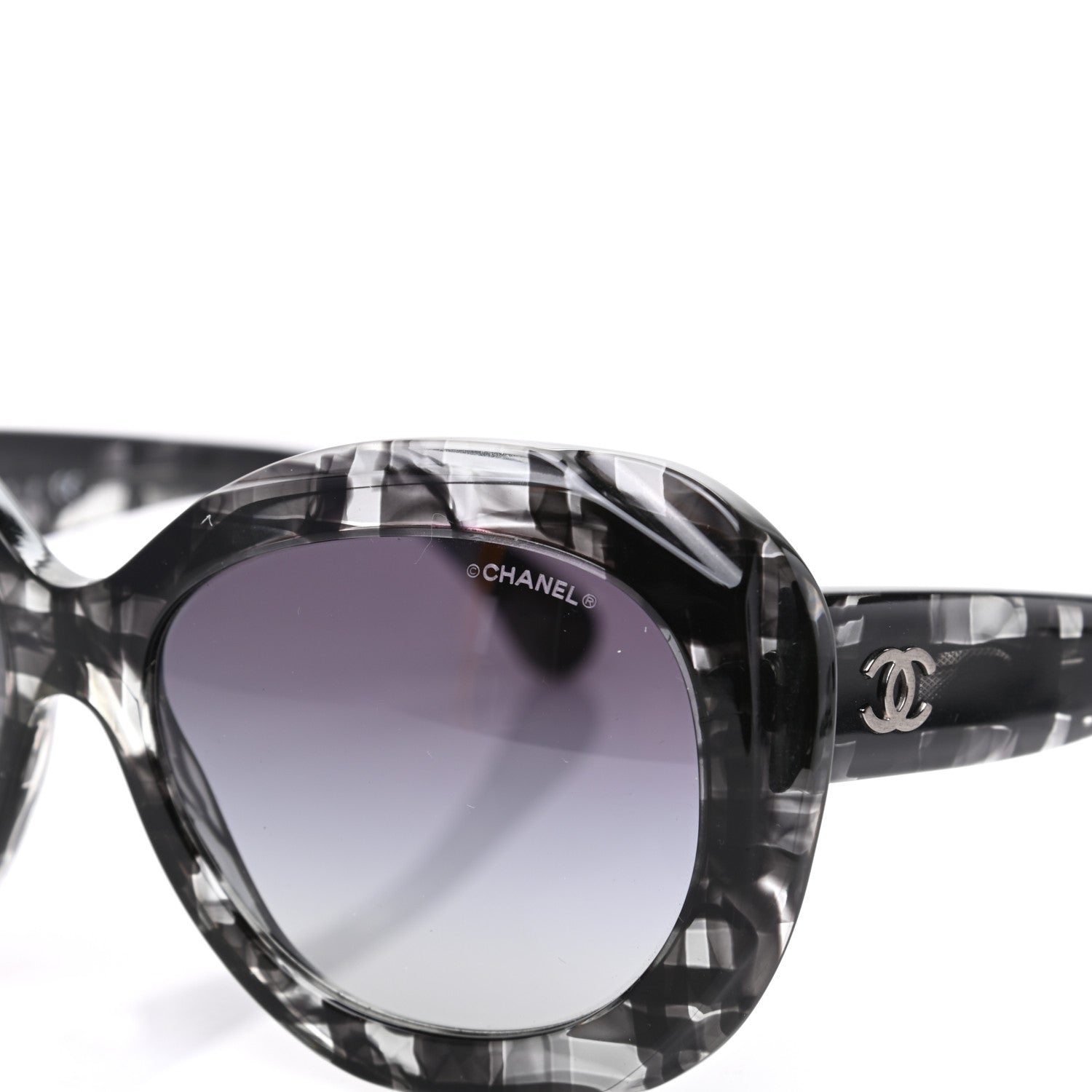 Chanel Butterfly Sunglasses 5323 Black Gray 7 of 8