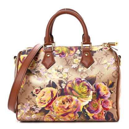 Louis Vuitton Metallic Monogram LV Garden Speedy Bandouliere 25 Gold 1 of 11