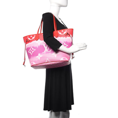 Louis Vuitton Monogram Escale Neverfull MM Rouge 2 of 9