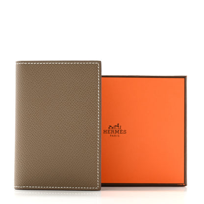 Hermes Epsom MC2 Euclide Card Holder Case Etoupe 8 of 8