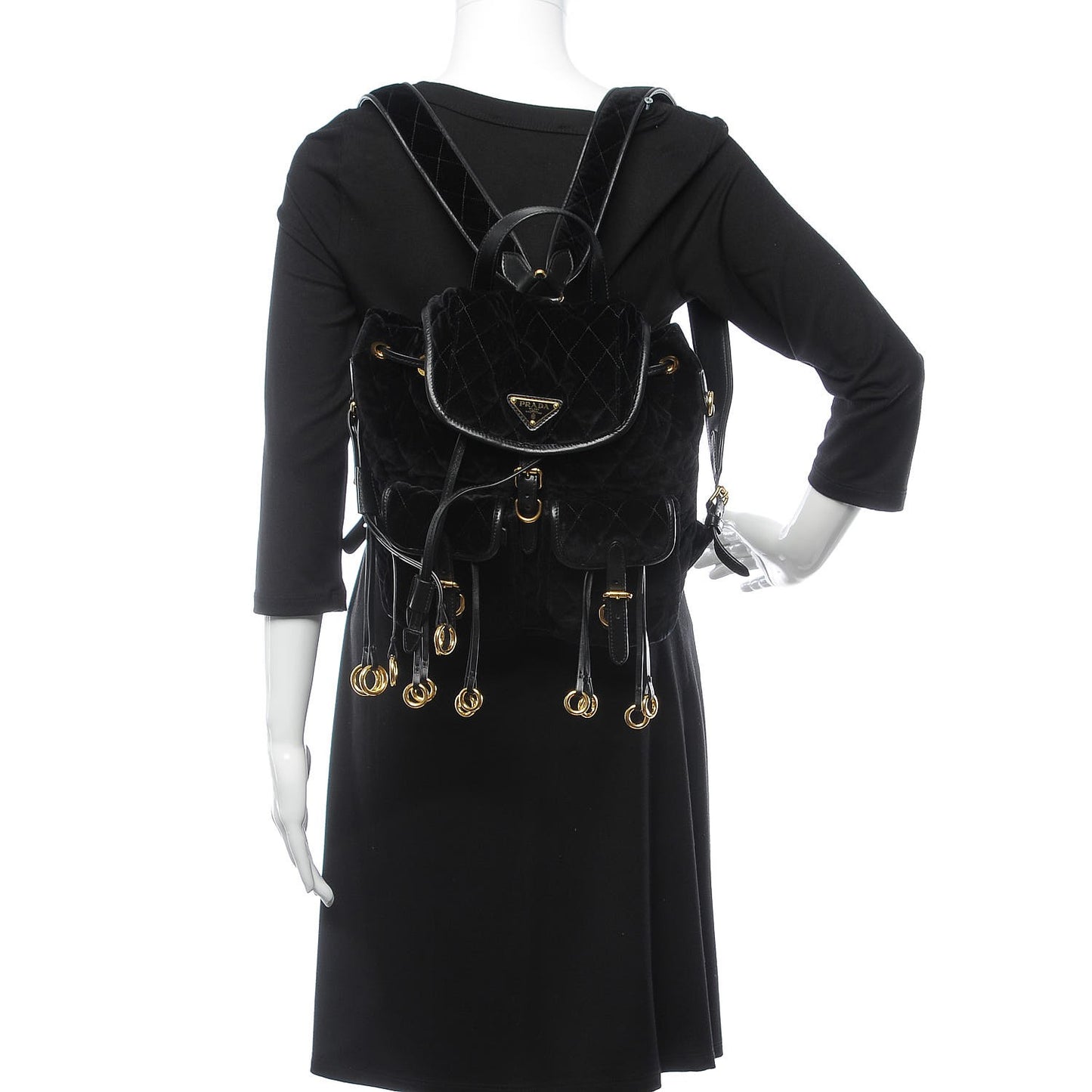 Velluto Velvet Impunture Corsaire Backpack Black