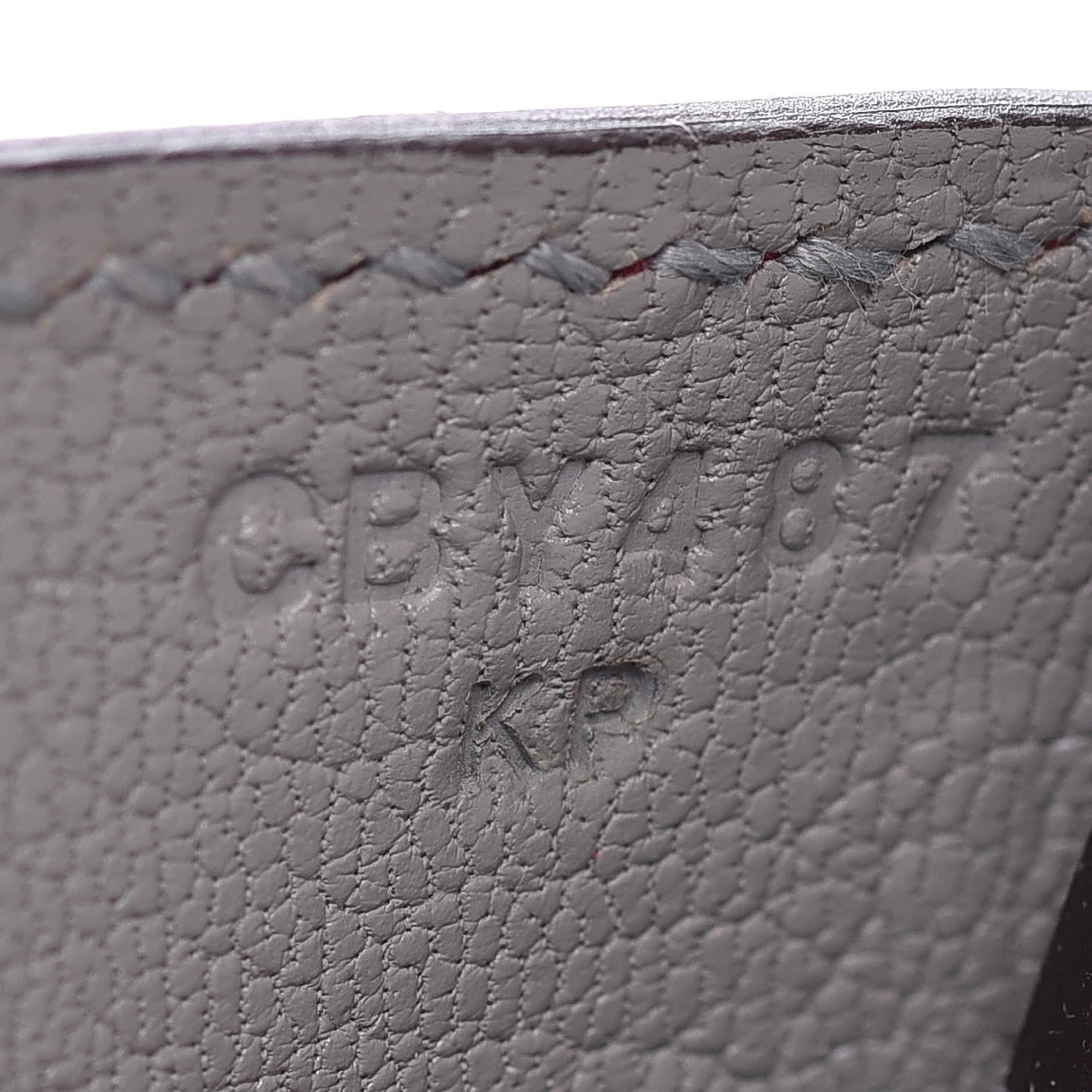 Hermes Epsom Horseshoe Birkin 30 Rouge Casaque Gris Mouette 17 of 36