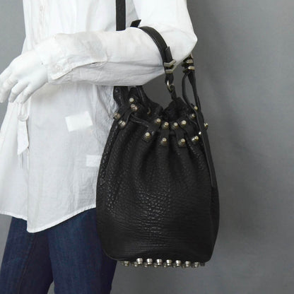 Alexander Wang Leather Diego Bucket Bag Black 2 of 14