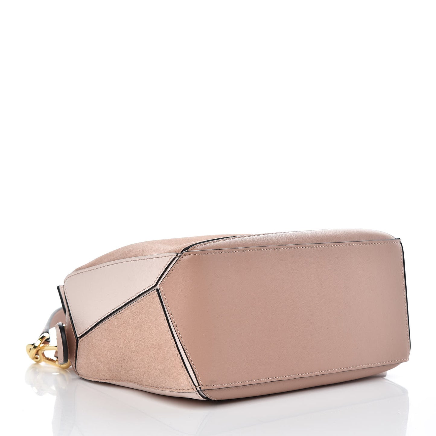 Calfskin Suede Small Puzzle Bag Blush