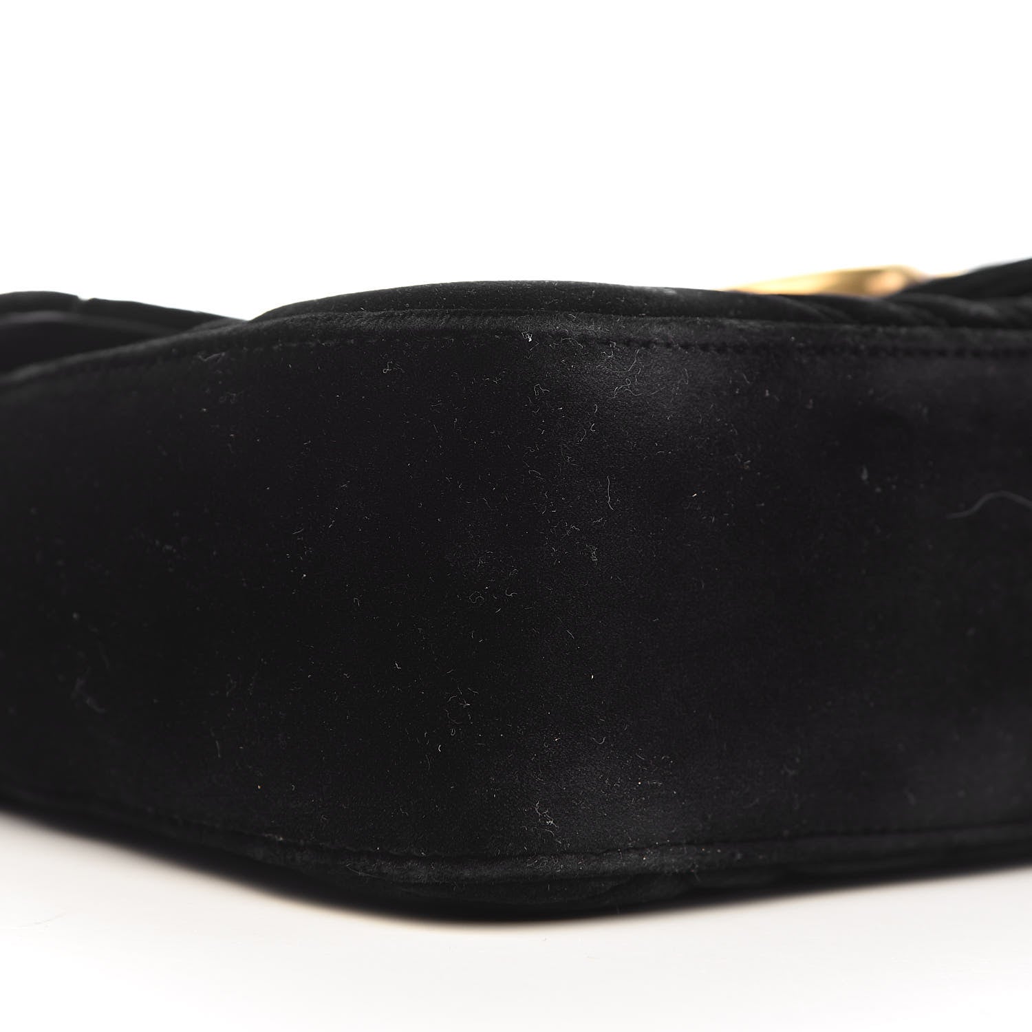 Gucci Velvet Matelasse Medium GG Marmont Shoulder Bag Black 8 of 10