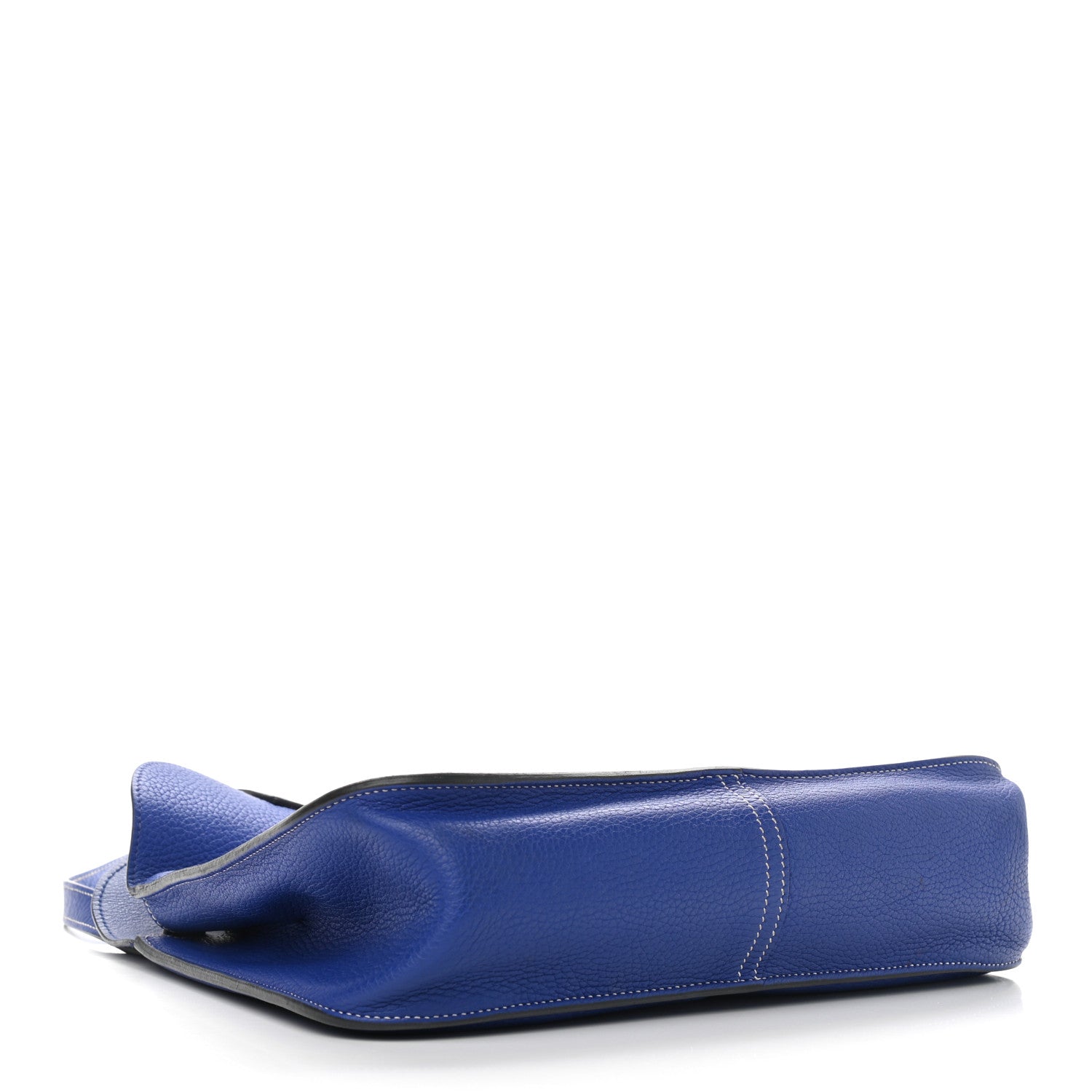 Hermes Taurillon Clemence Halzan 31 GM Bleu Electrique 7 of 11
