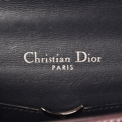 Christian Dior Metallic Patent Micro-Cannage Mini Diorama Flap Bag Pink 6 of 8