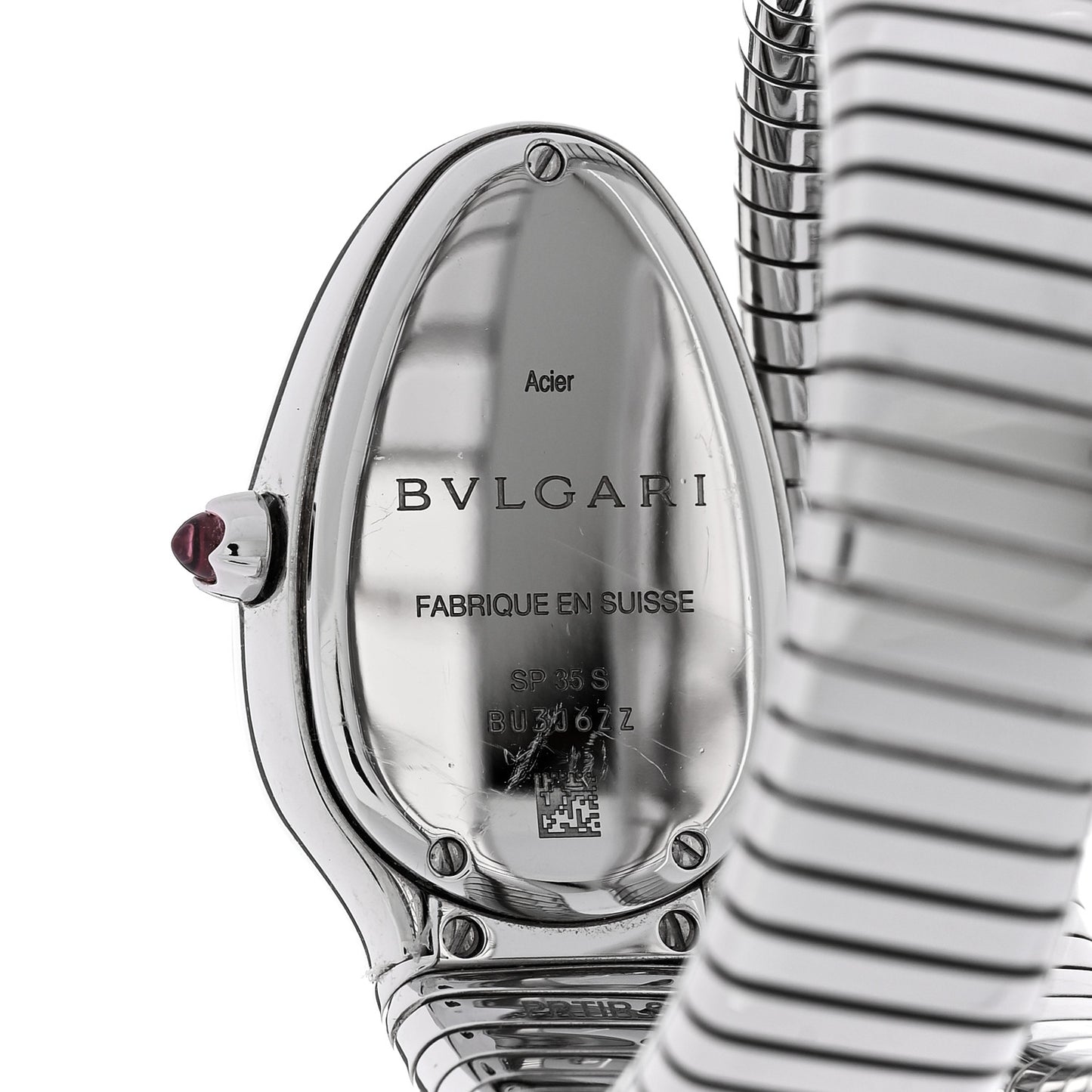 Stainless Steel 35mm Serpenti Tubogas Quartz Watch