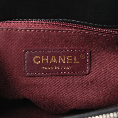 Chanel Shiny Sheepskin Quilted Large Trapezio Flap Black 6 of 10