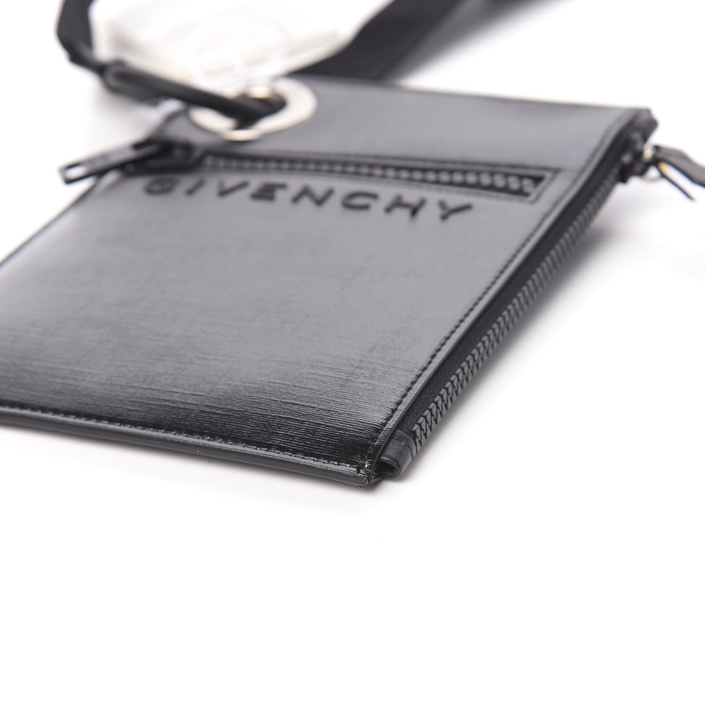 Calfskin Fin Crossbody Bag Black