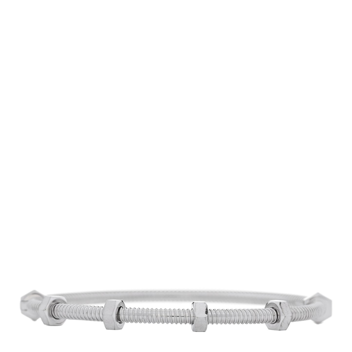 18K White Gold Ecrou de Cartier Bracelet 19