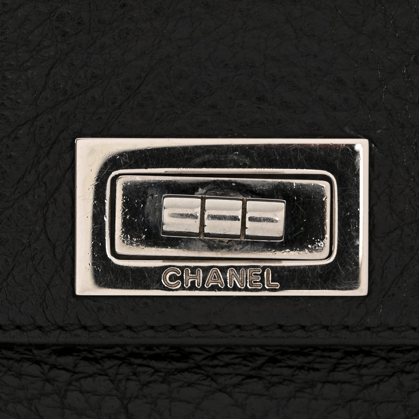 Calfskin Mademoiselle Shoulder Bag Black