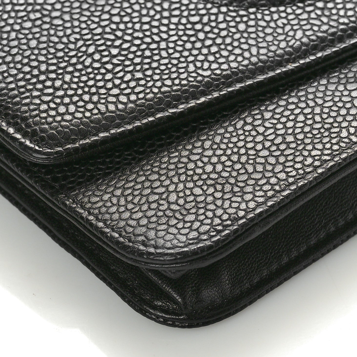 Chanel Caviar Timeless CC Wallet On Chain WOC Black 9 of 10