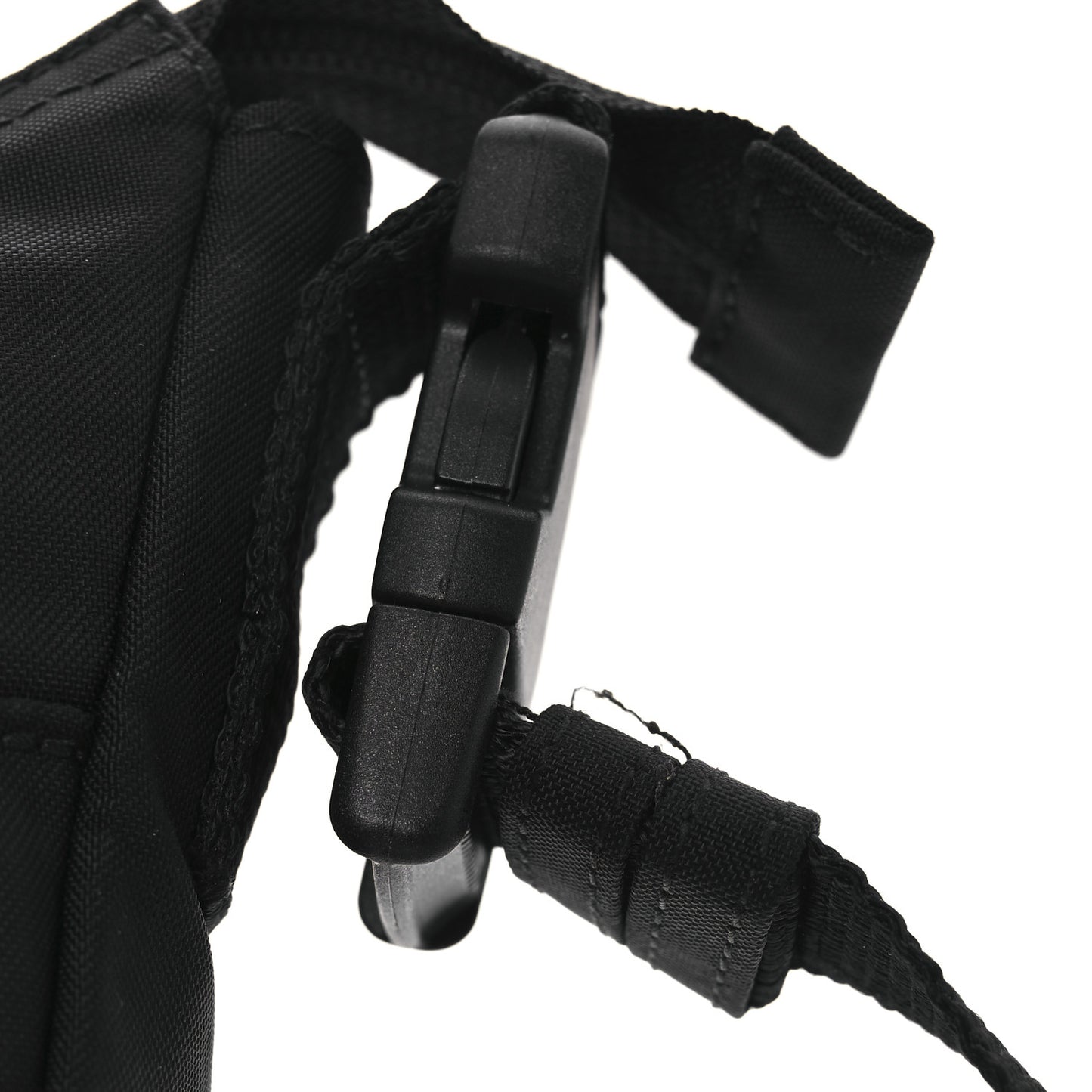 Recycled Sport Nylon Logo Embroidered Wheel Sling Bag Black Pink