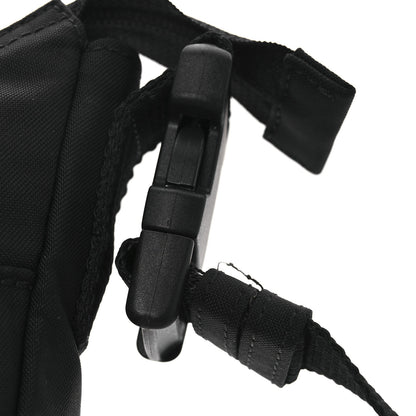 Balenciaga Recycled Sport Nylon Logo Embroidered Wheel Sling Bag Black Pink 11 of 13