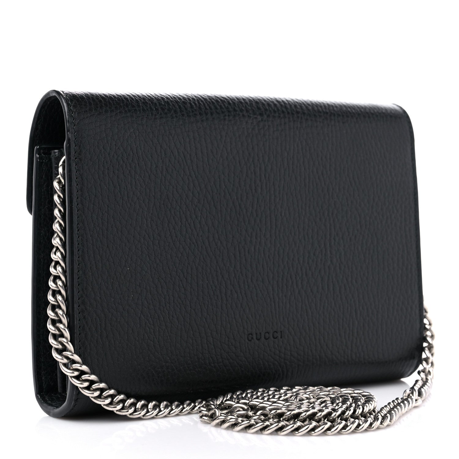 Gucci Calfskin Mini Dionysus Chain Wallet Black 2 of 14