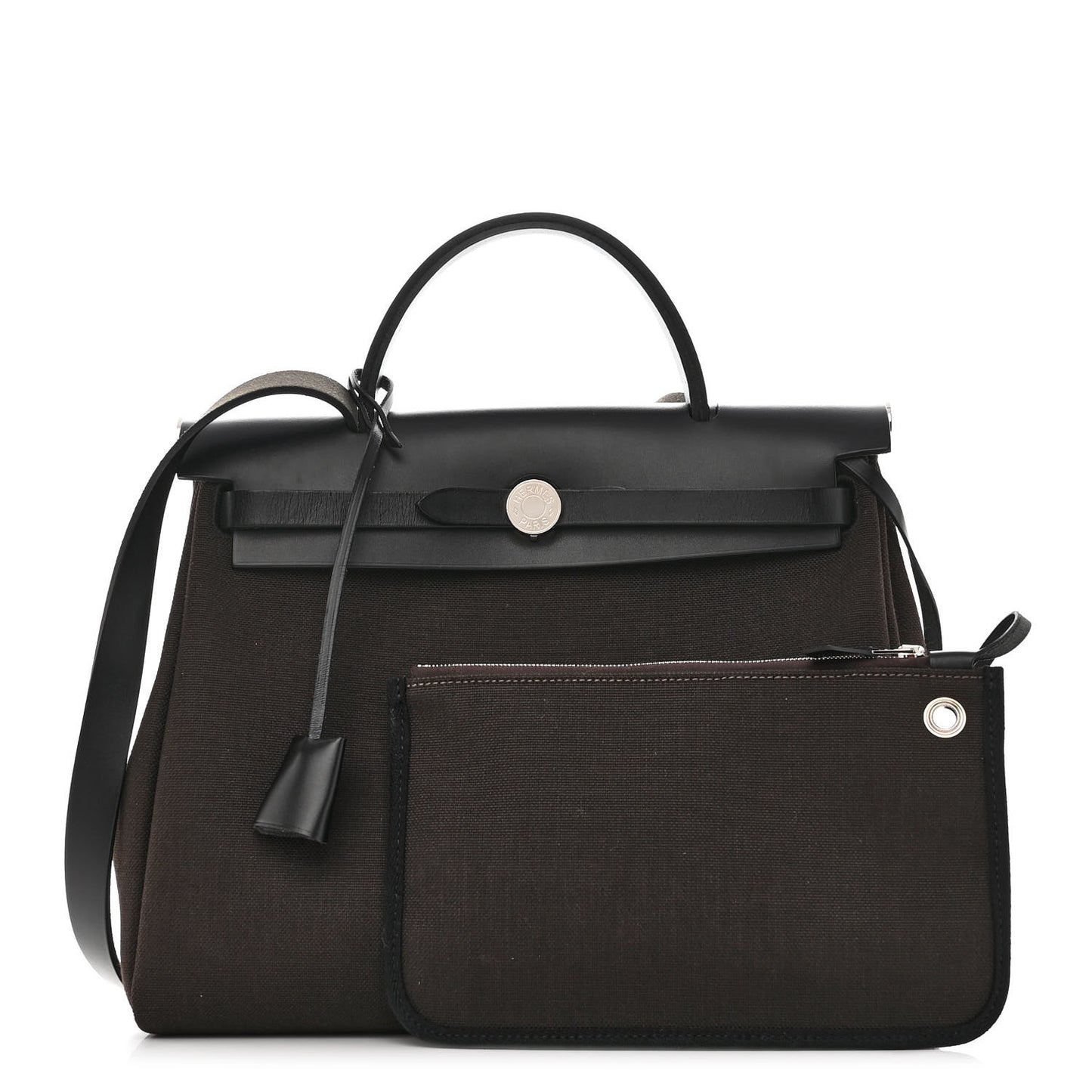 Military Toile Vache Hunter Herbag Zip Retourne 31 PM Black Ebene