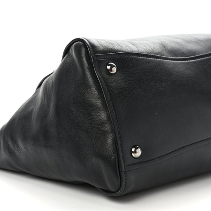 Miu Miu Soft Calf Studded Top Handle Bag Black 9 of 10