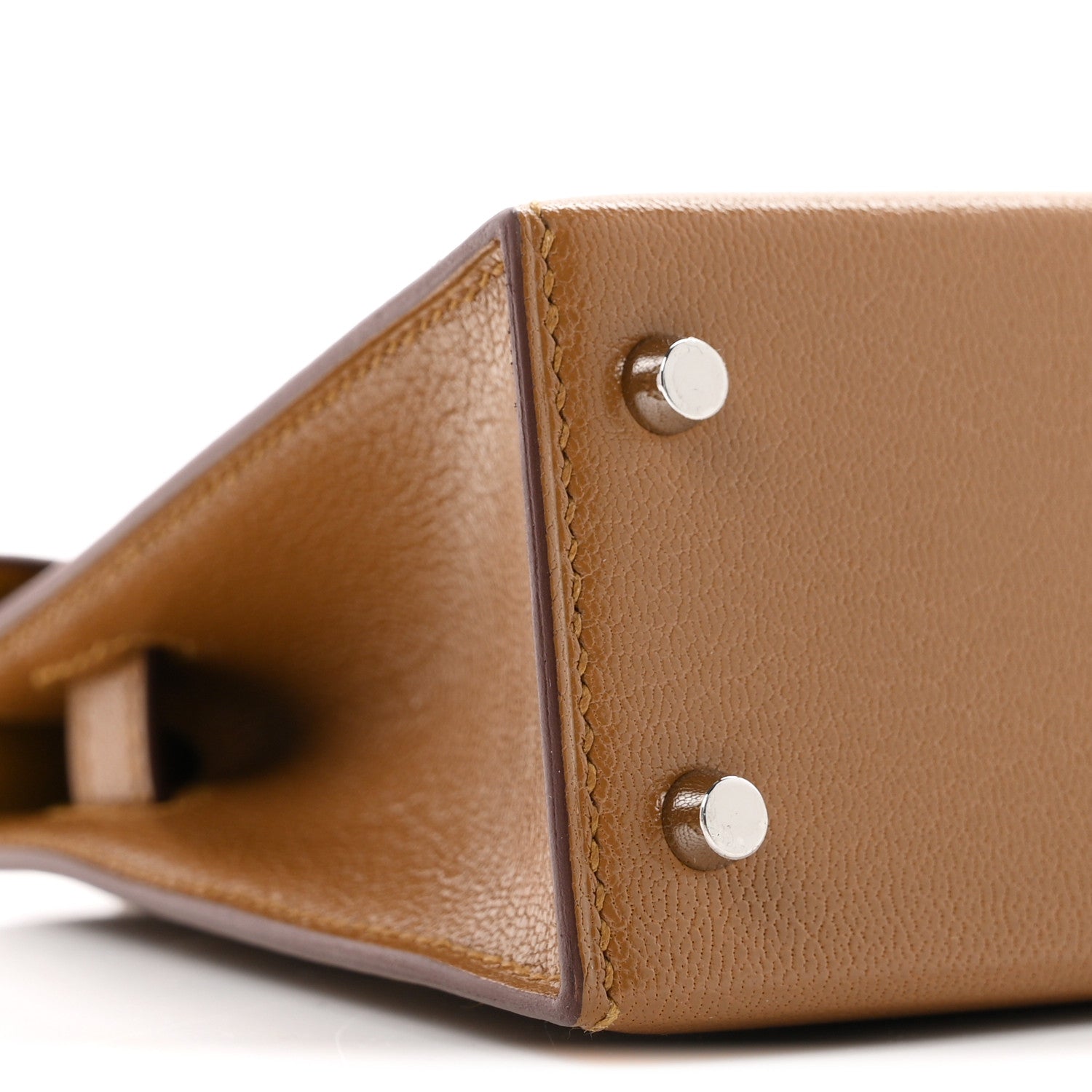 Hermes Chevre Chamkila Clou de Coeur Mini Kelly Sellier 20 Bronze Dore 8 of 10