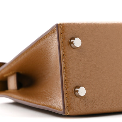 Hermes Chevre Chamkila Clou de Coeur Mini Kelly Sellier 20 Bronze Dore 8 of 10