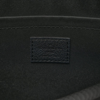 Louis Vuitton Shadow Calfskin Monogram Pochette Voyage Souple Black 6 of 6