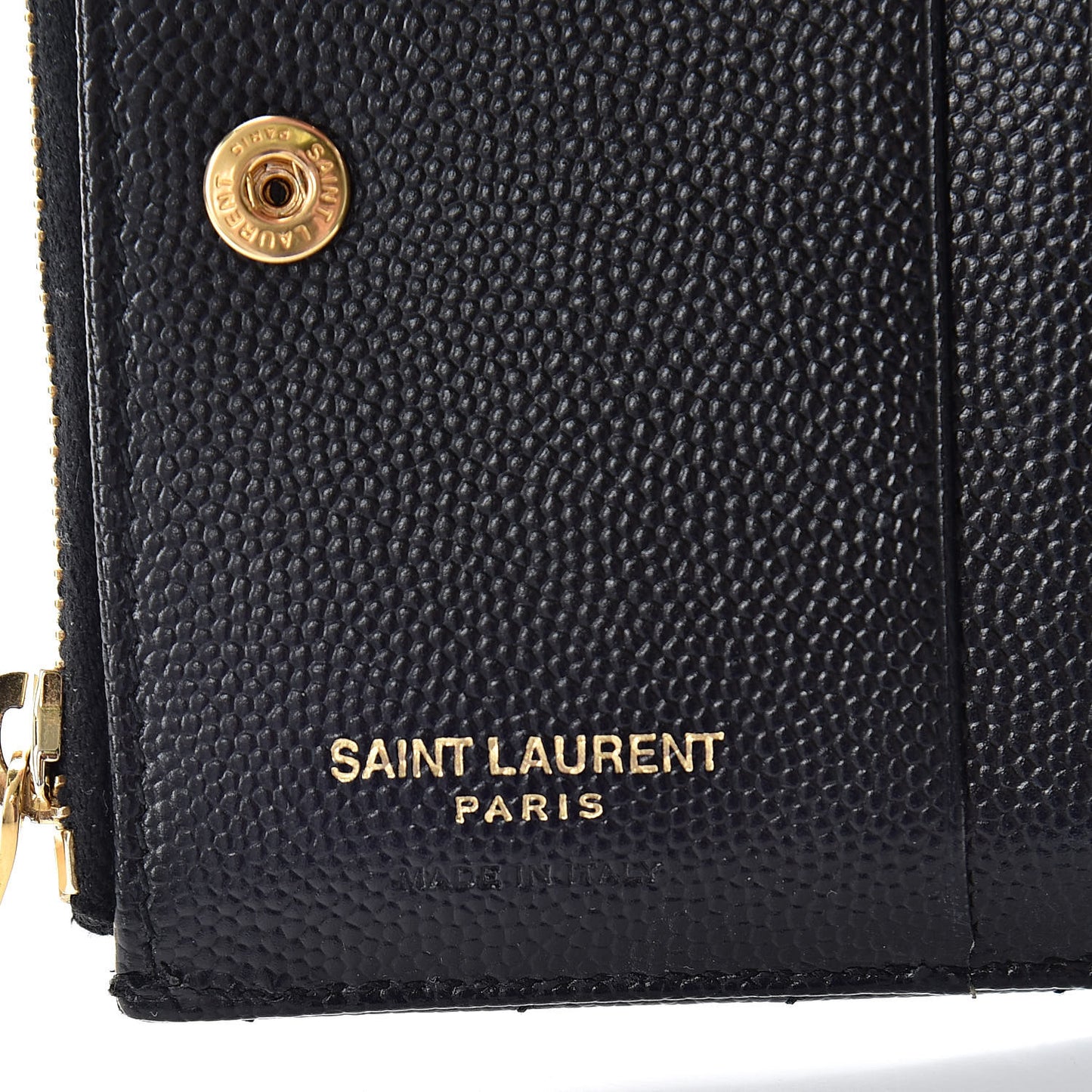 Grain De Poudre Matelasse Chevron Monogram Zipped Card Case Black