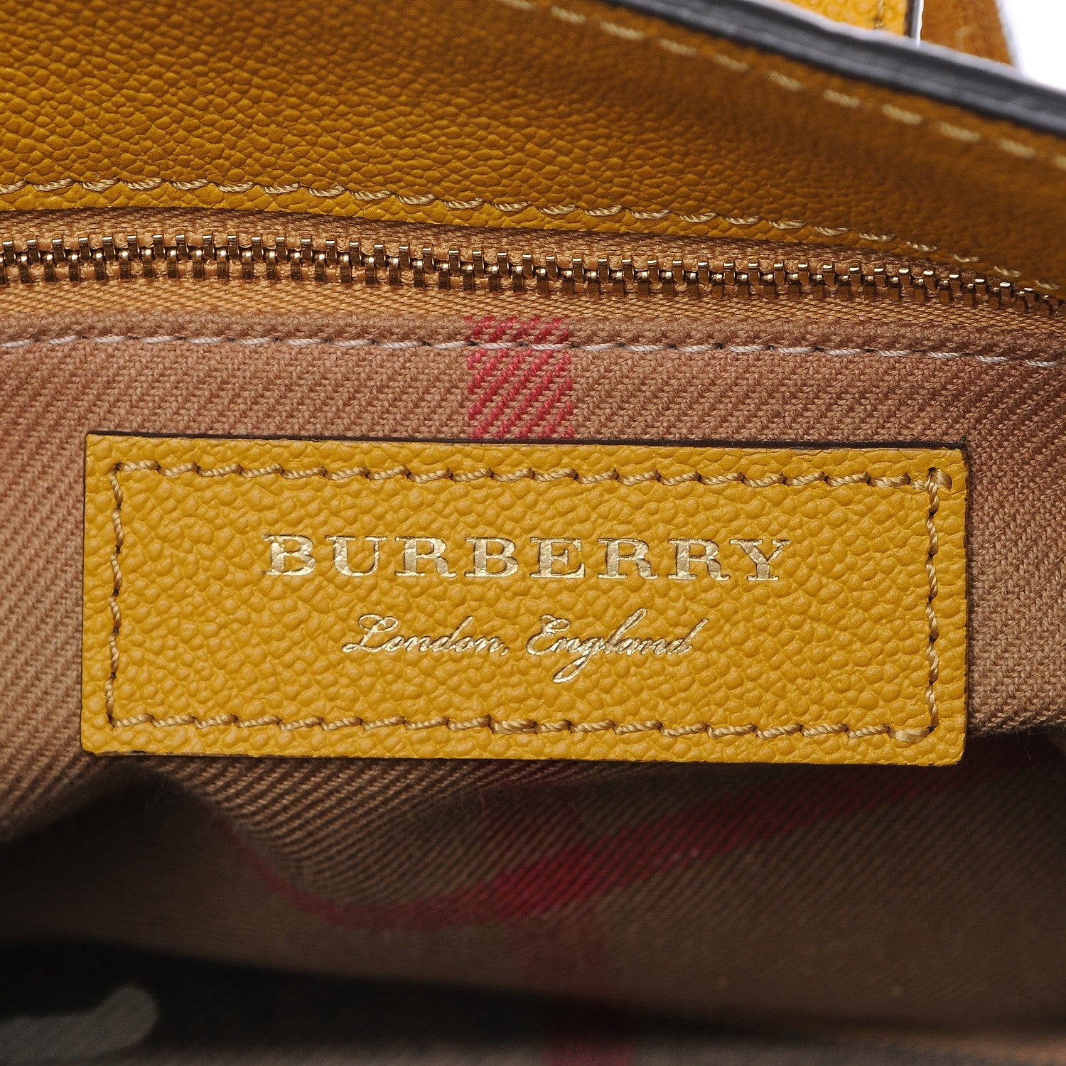Burberry Soft Grain Calfskin Small Buckle Tote Bright Straw 8 of 10