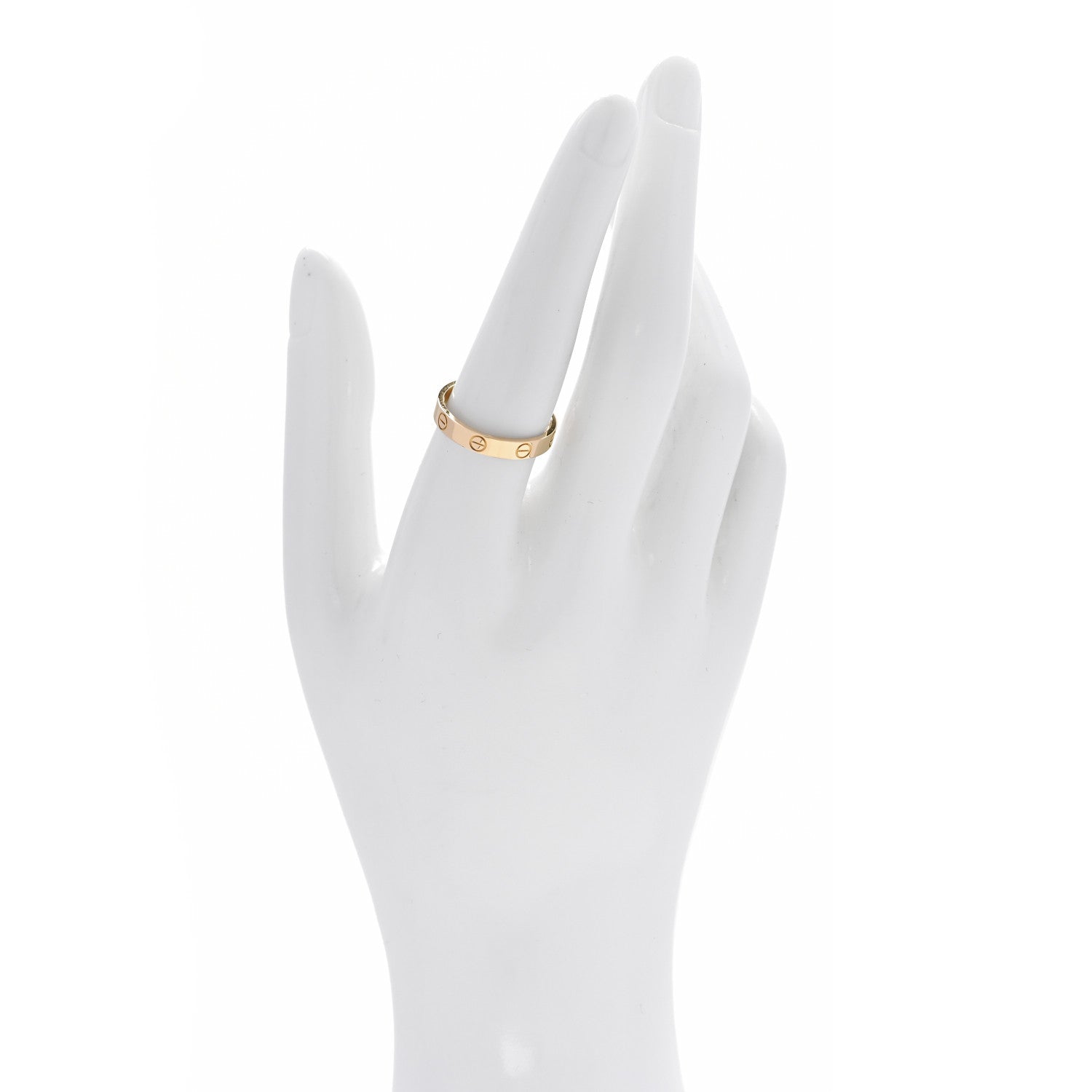 Cartier 18K Yellow Gold 3.5mm LOVE Wedding Band Ring 56 7.75 2 of 5