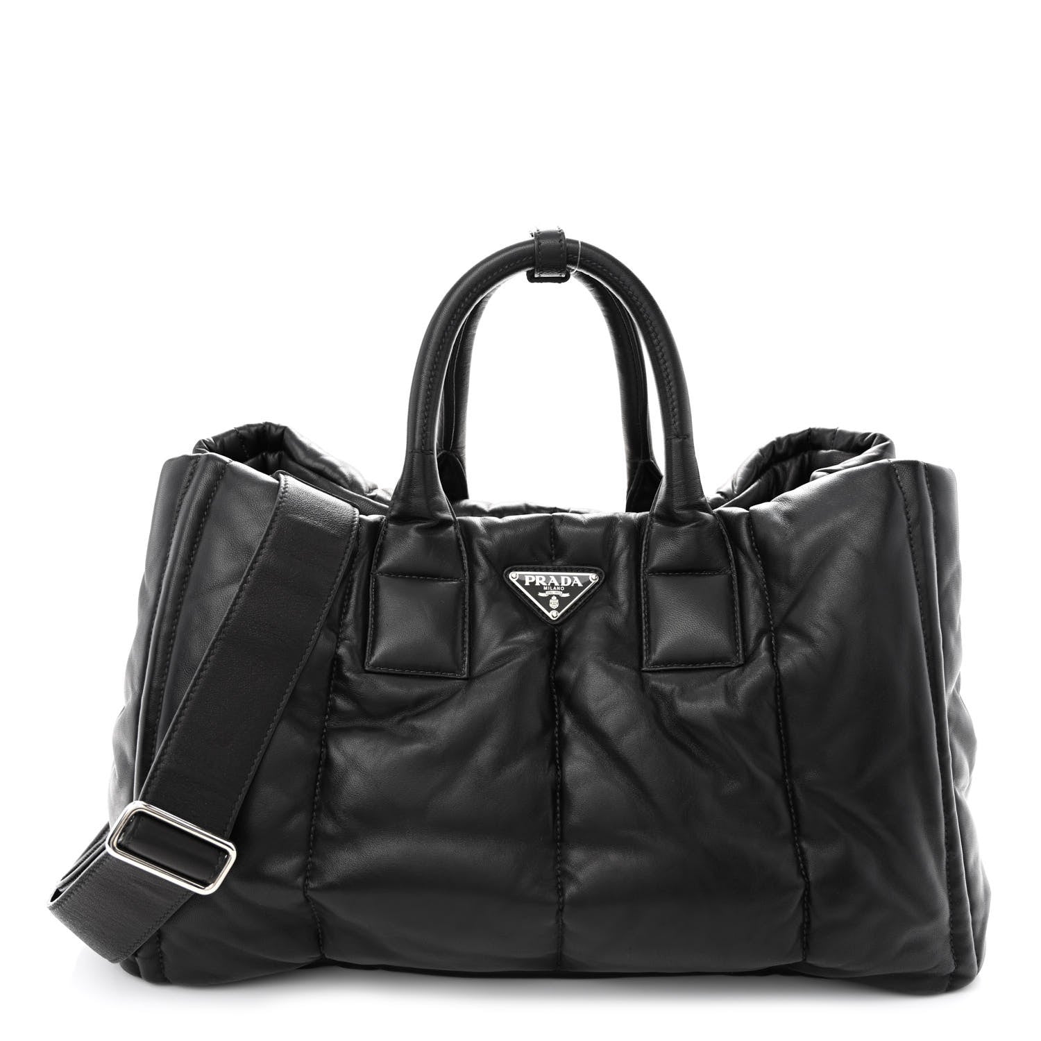 Prada Nappa Bomber Tote Black 1 of 11