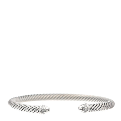 David Yurman 18K Yellow Gold 4mm Cablespira Bracelet 7 of 10