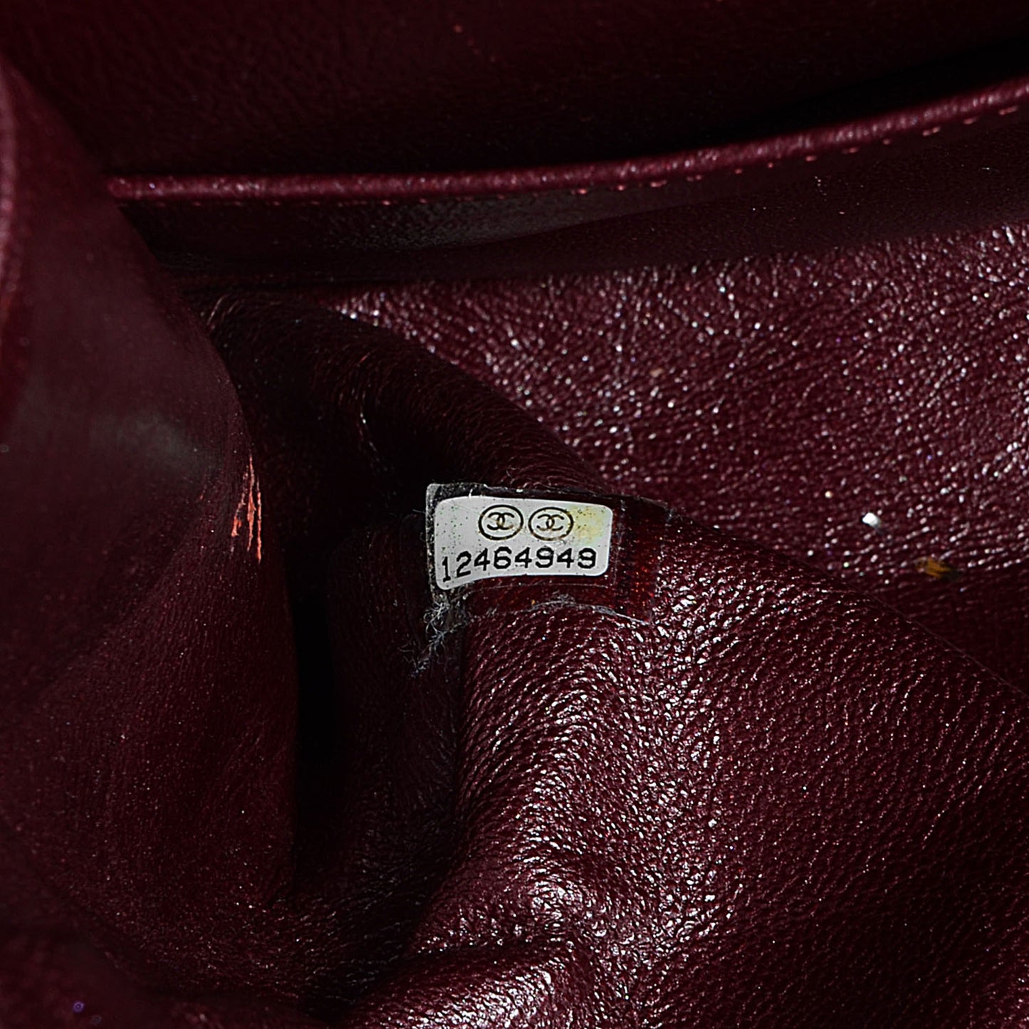 Calfskin 2.55 Reissue 227 Flap Metallic Dark Red