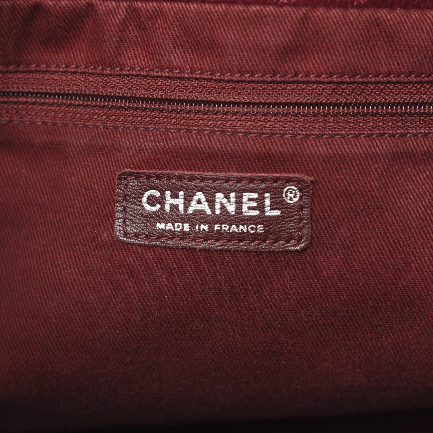 Chanel Caviar Quilted Timeless CC Soft Tote Dark Red 6 of 14