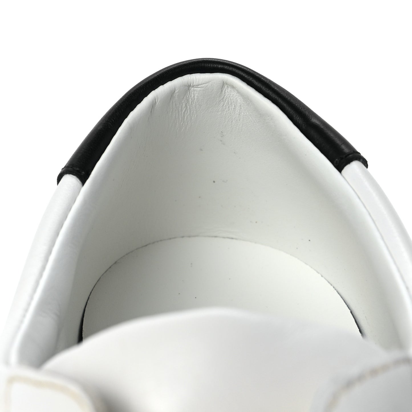 Calfskin Velour Andy Low Top Sneakers 42 Black White