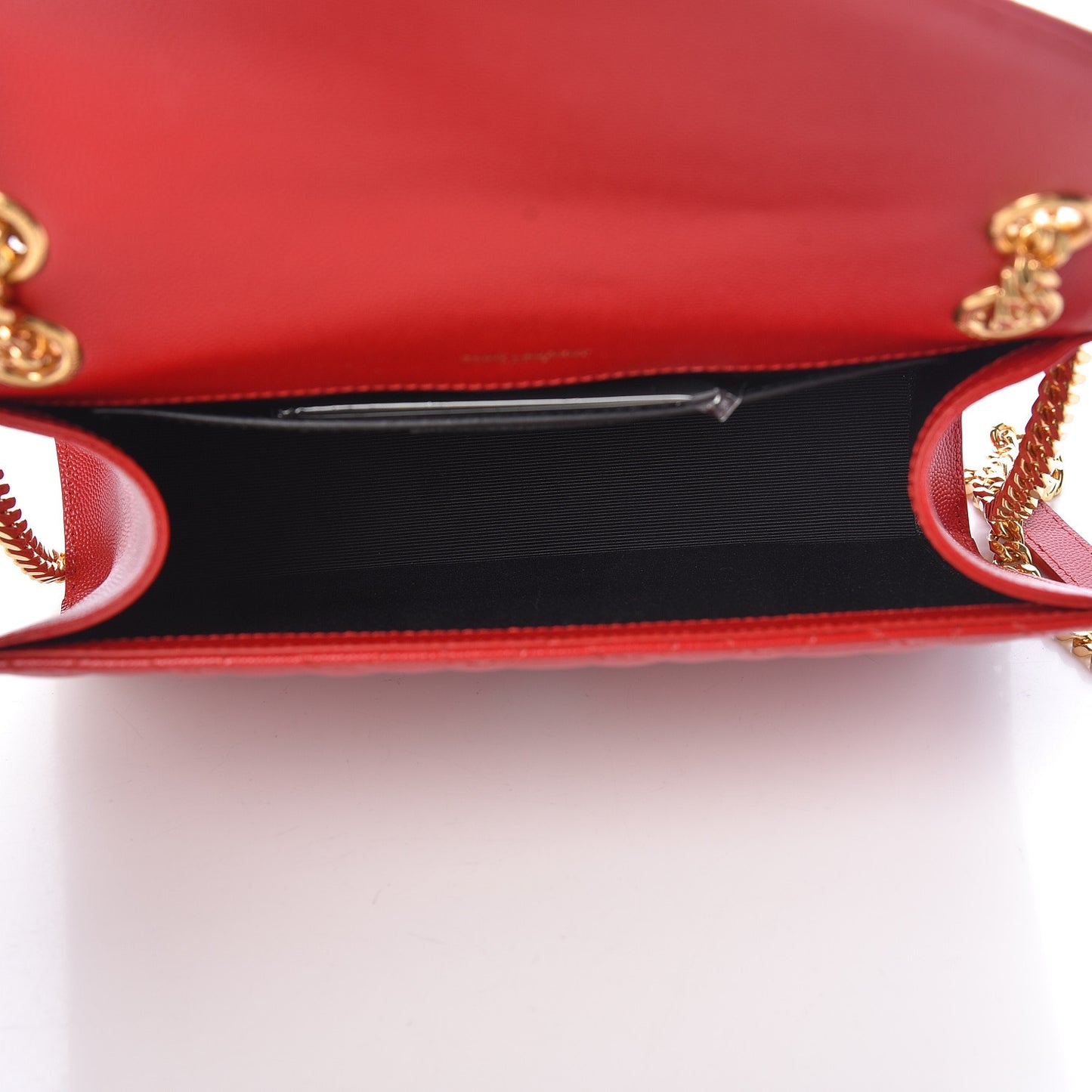 Grain De Poudre Textured Mixed Matelasse Triquilt Medium Monogram Satchel New Red