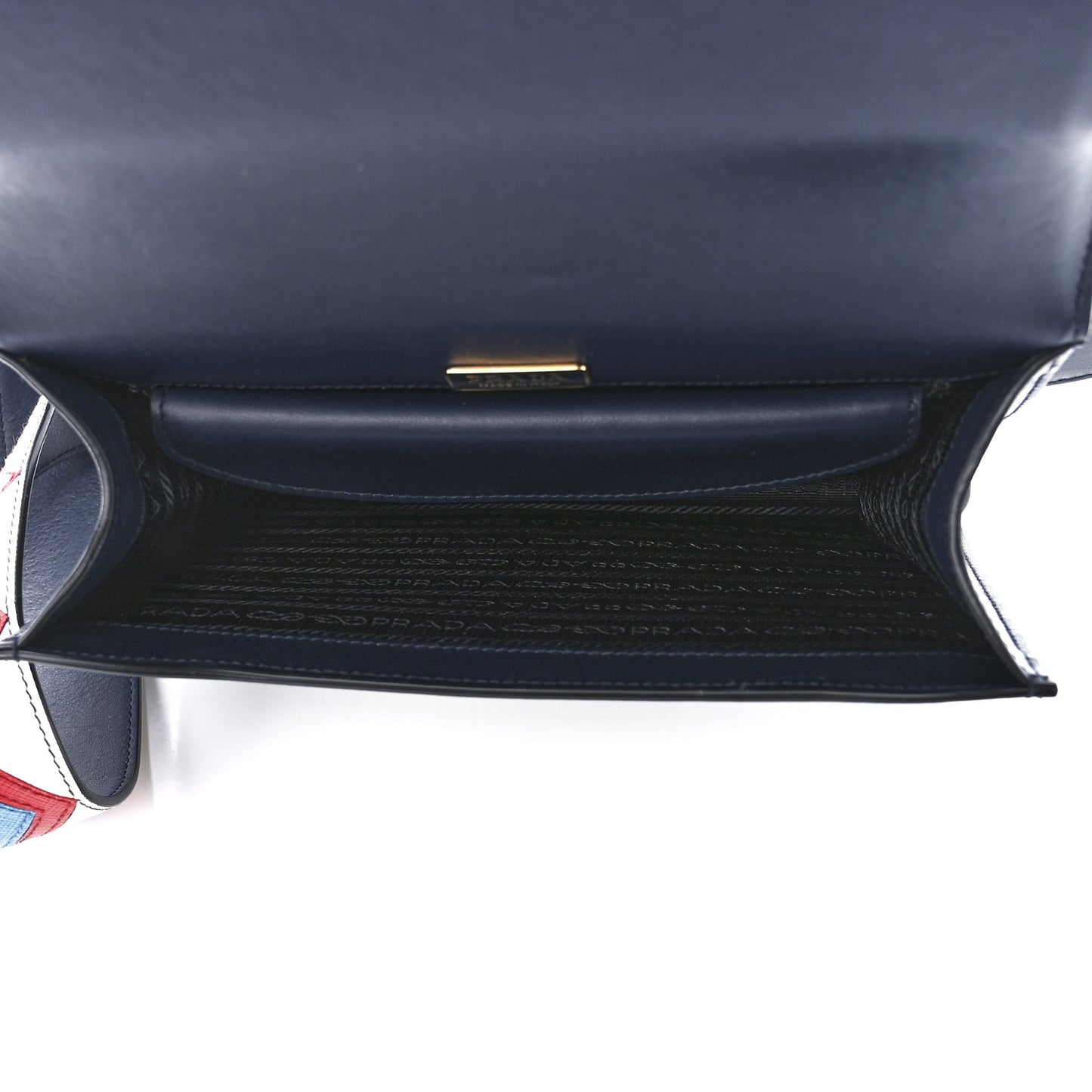 City Calf Saffiano Greche Flap Bag Baltico Rosso