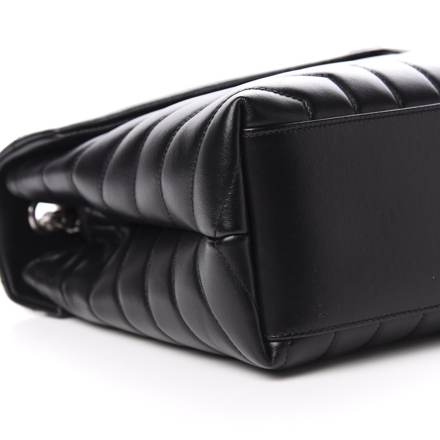 Saint Laurent Calfskin Y Quilted Monogram Medium Loulou Chain Satchel Black 5 of 11