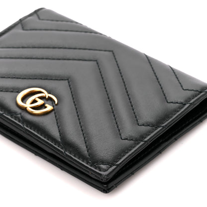 Gucci Calfskin Matelasse GG Marmont Passport Case Black 10 of 10