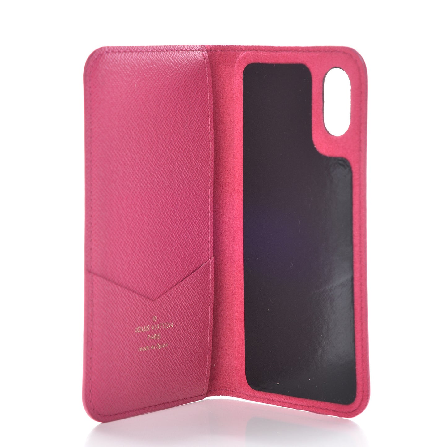 Monogram iPhone X Folio Case Rose Pop