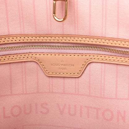 Louis Vuitton Damier Azur Neo Neverfull MM Rose Ballerine 8 of 11