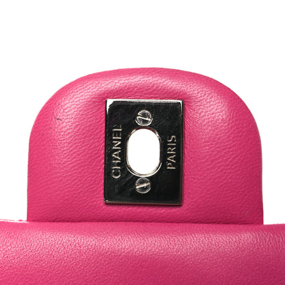 Chanel Patent Quilted Mini Square Flap Pink 11 of 11