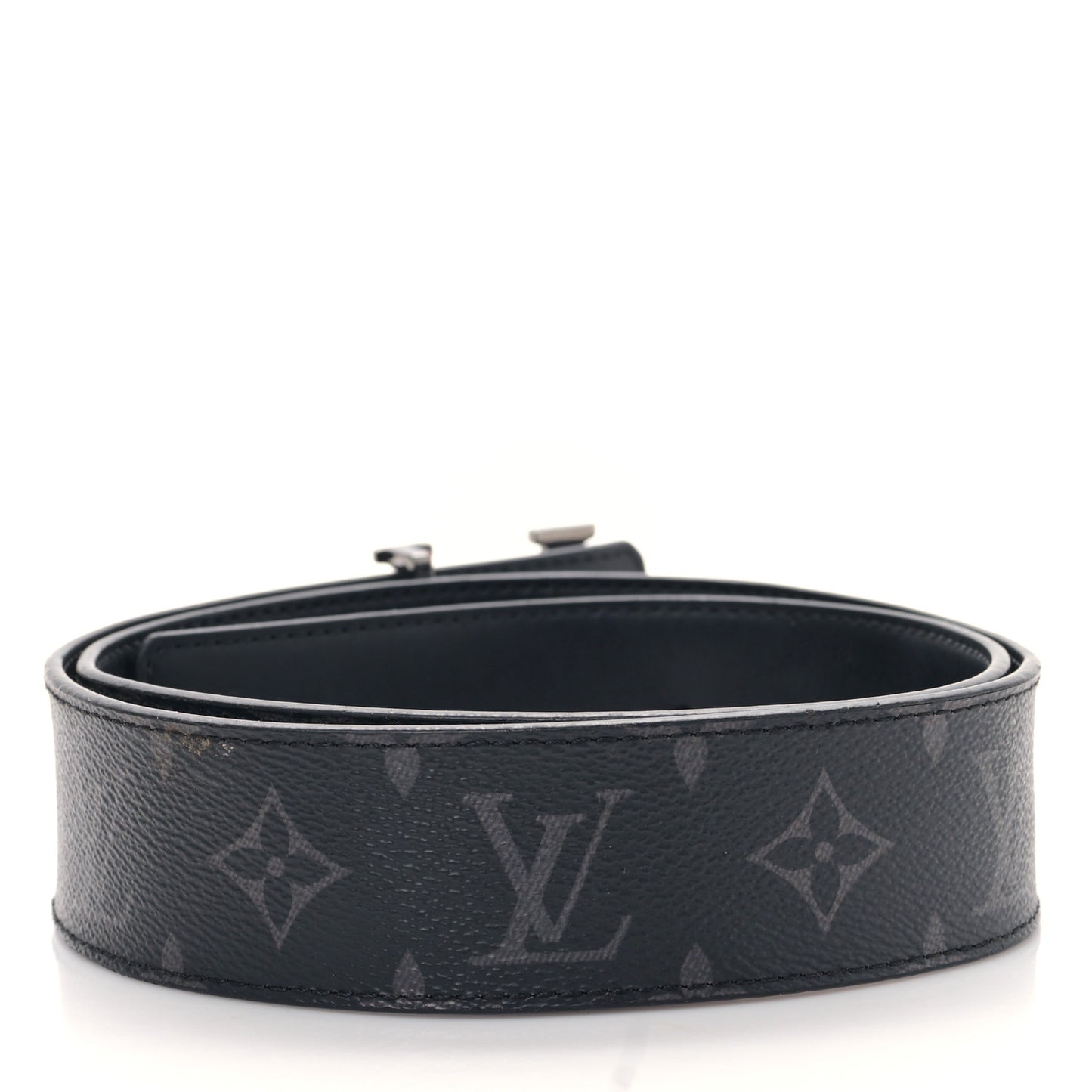 Monogram Eclipse Taigarama 40mm LV Initiales Reversible Belt 85 34 Black