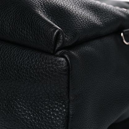 Fendi Cuoio Romano Selleria Monster Eyes Metal Stitch Backpack Black 6 of 8